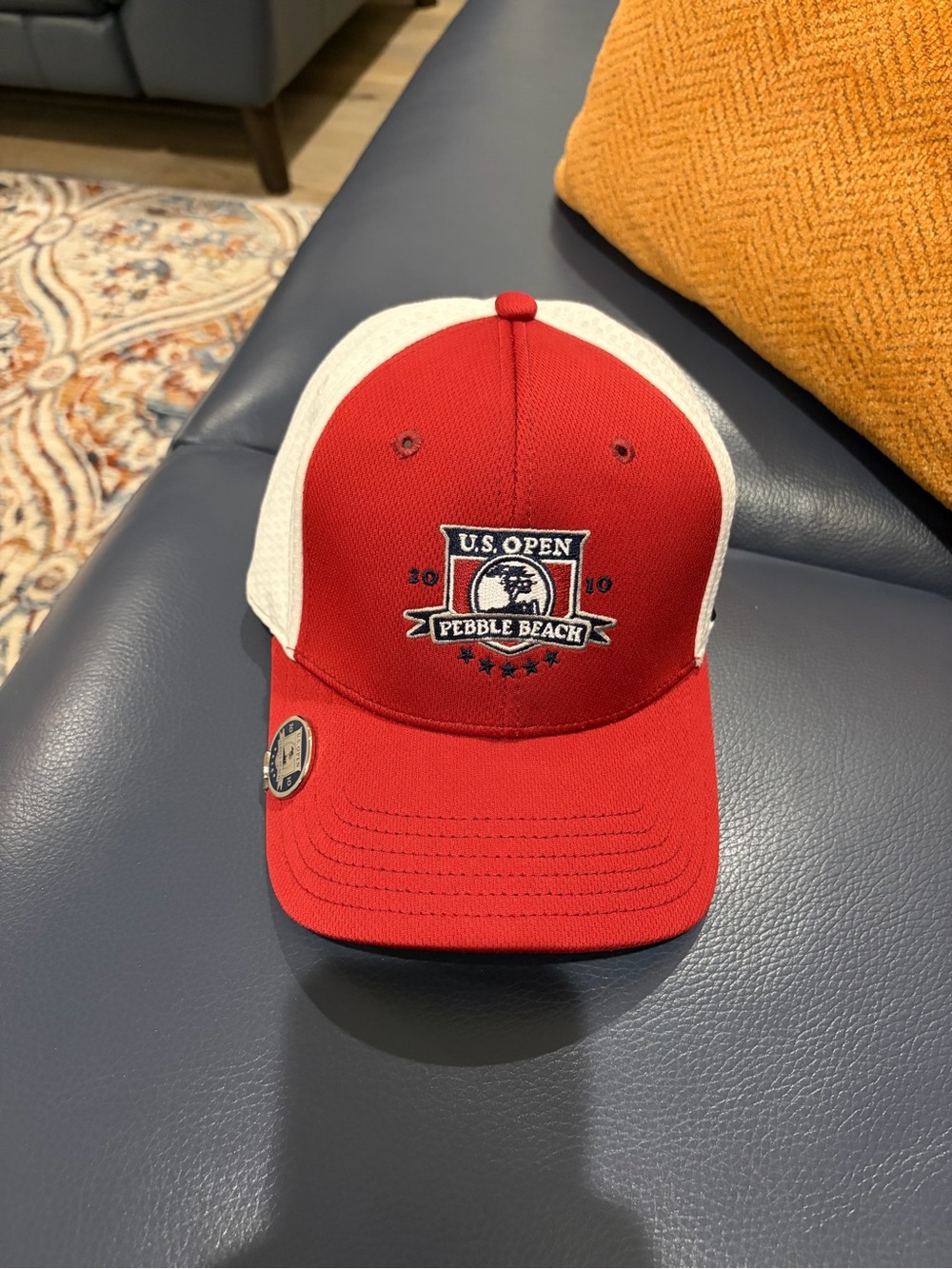 Under Armour U.S. Open Pebble Beach Red & White Baseball Cap and clip 2010